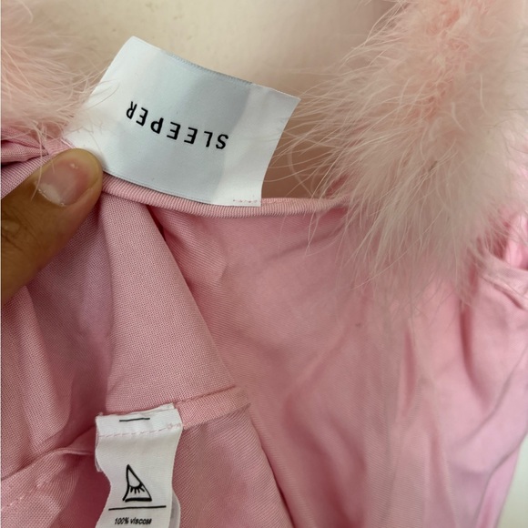 Sleeper feather slip dress 🎂💐🎀👛 - Picture 3 of 4